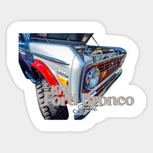 1971 Ford Bronco Sport Sticker